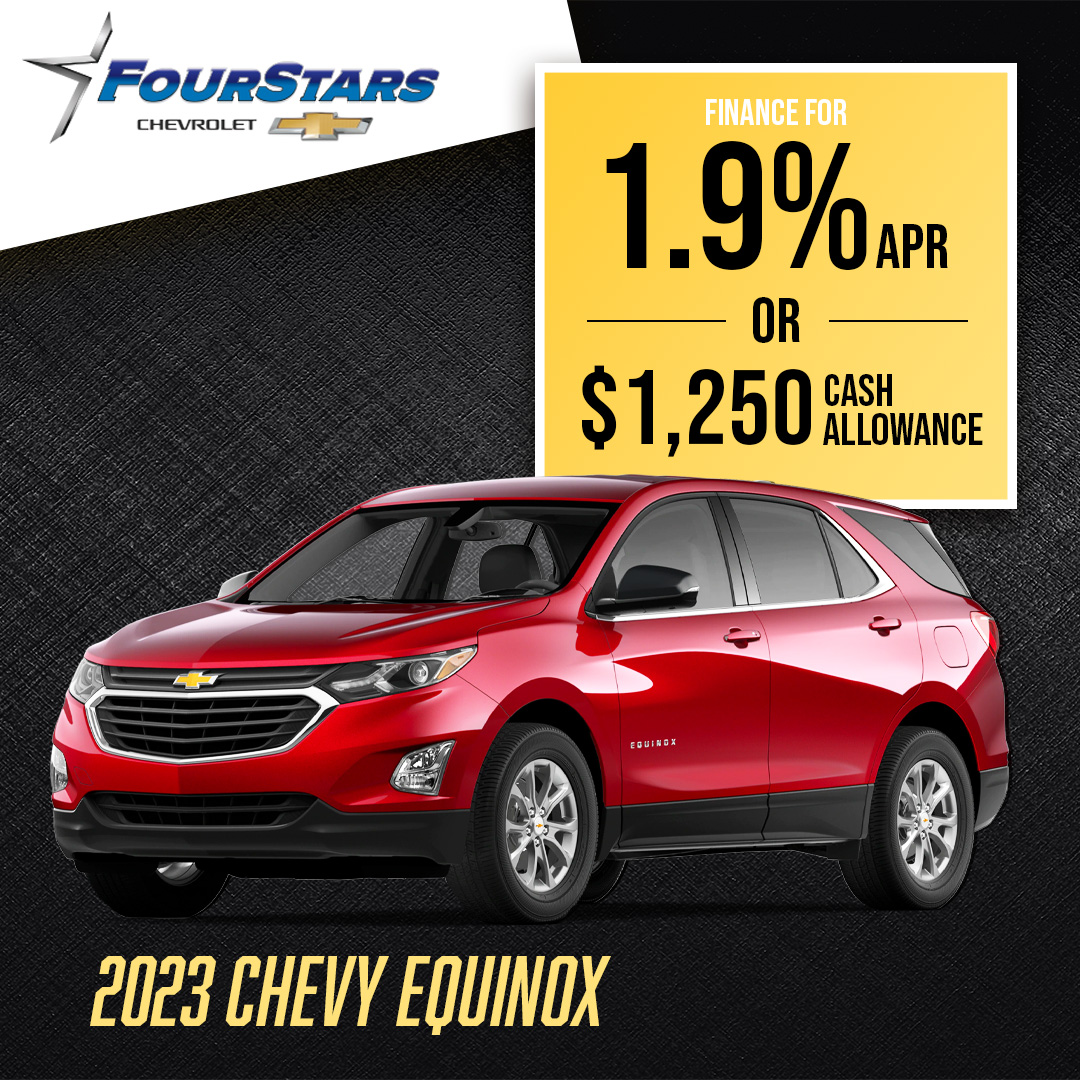 The 2023 Chevy Equinox is the SUV... - Four Stars Auto Ranch