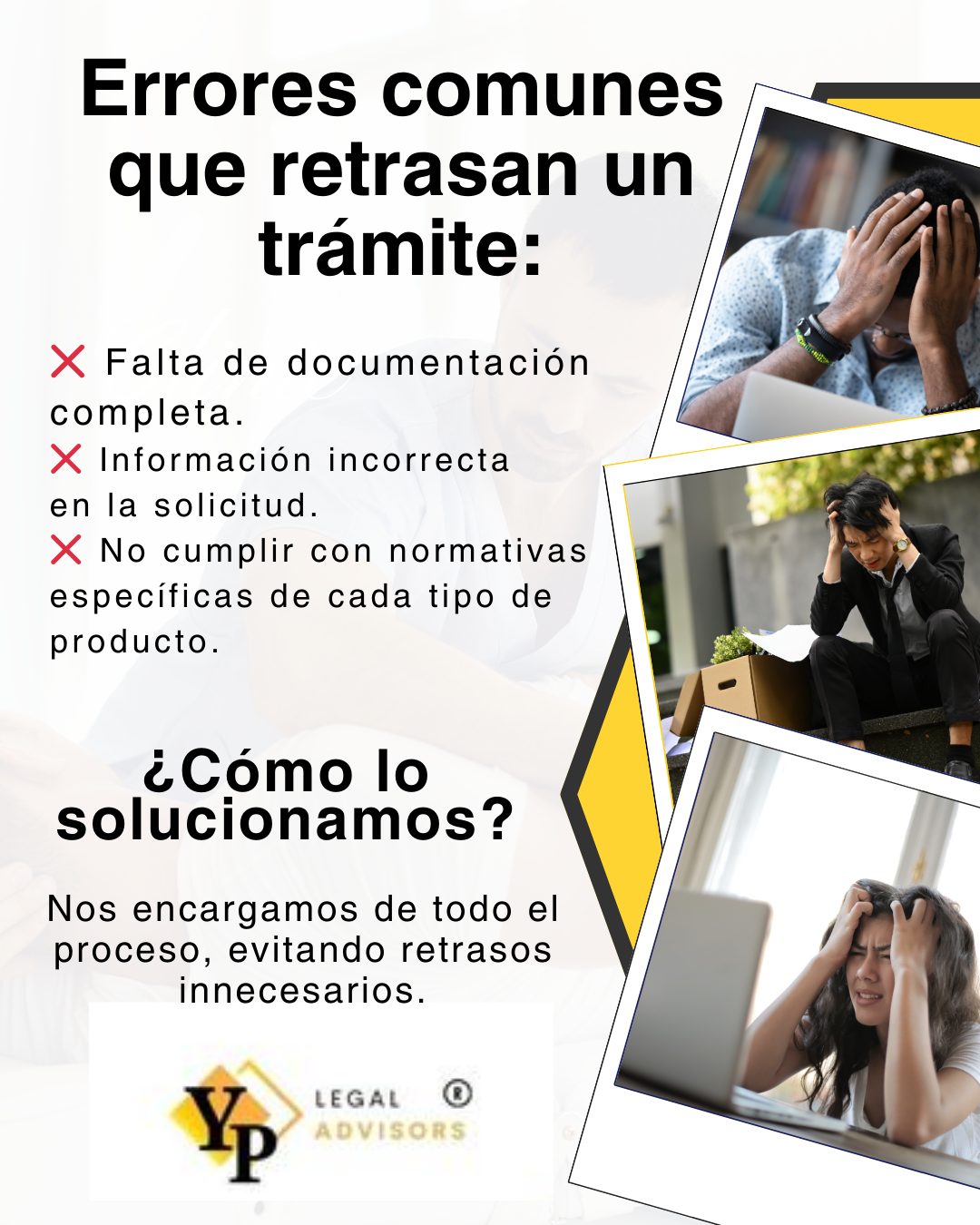 🔴 ¡Evita estos errores comunes en... - YP Legal Advisors | Facebook
