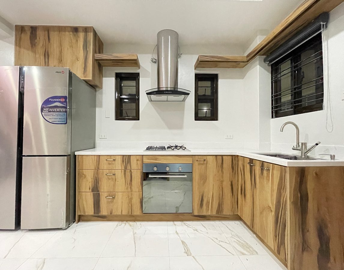 Organzd - Good food, good mood.🏡😊 -Modular Kitchen Cabinet. -Melamine ...