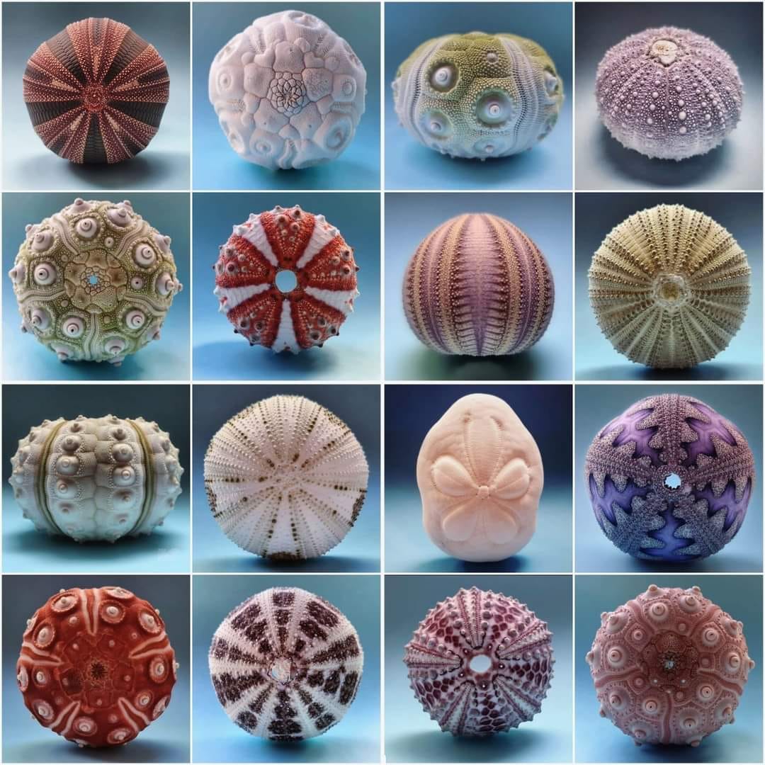 My two magnificent and rare Coelopleurus exquisitus sea urchins
