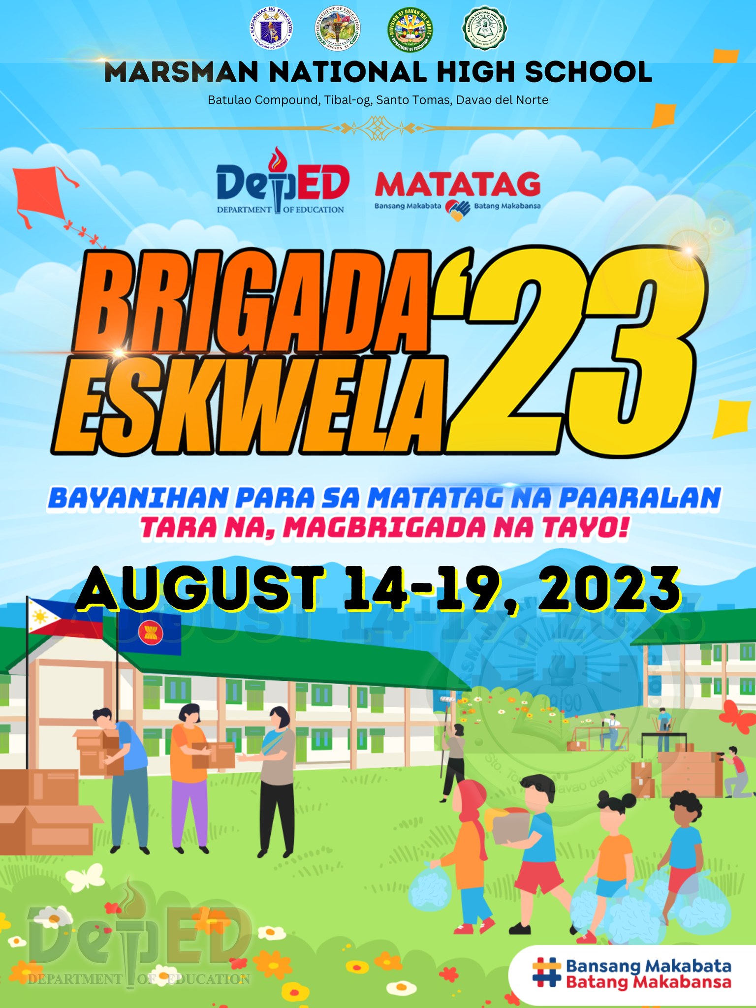 Marsman - 📢 ANNOUNCEMENT: BRIGADA ESKWELA 2023 🏫 Join us in our noble ...