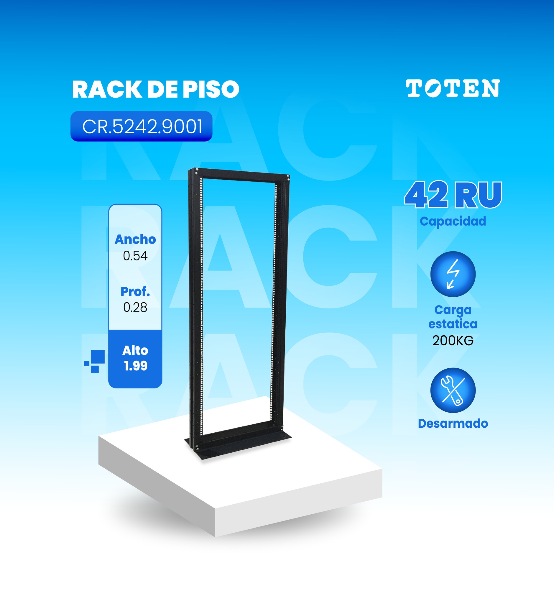 TOTEN - 🔵Más espacio, más orden, más eficiencia con el Rack de Piso ...