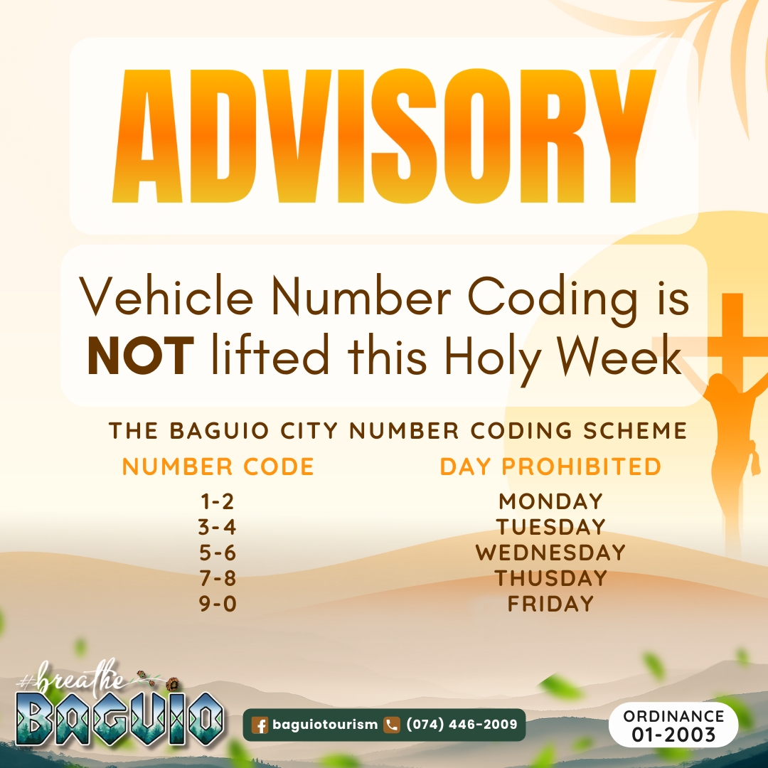 Baguio City Vehicle Number Coding... - The Baguio Channel | Facebook