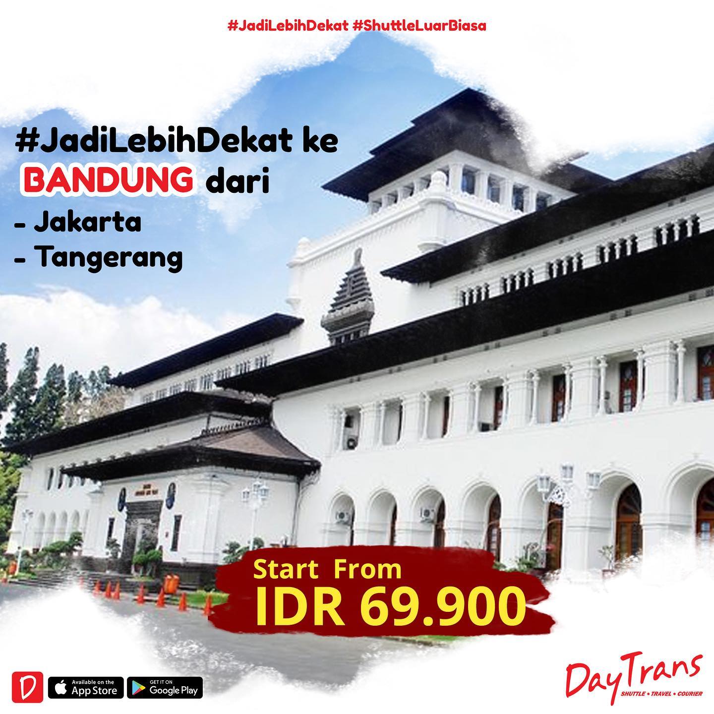 DayTrans - Jum'at ini kebandung kuy!😎 Keberangkatan dari...