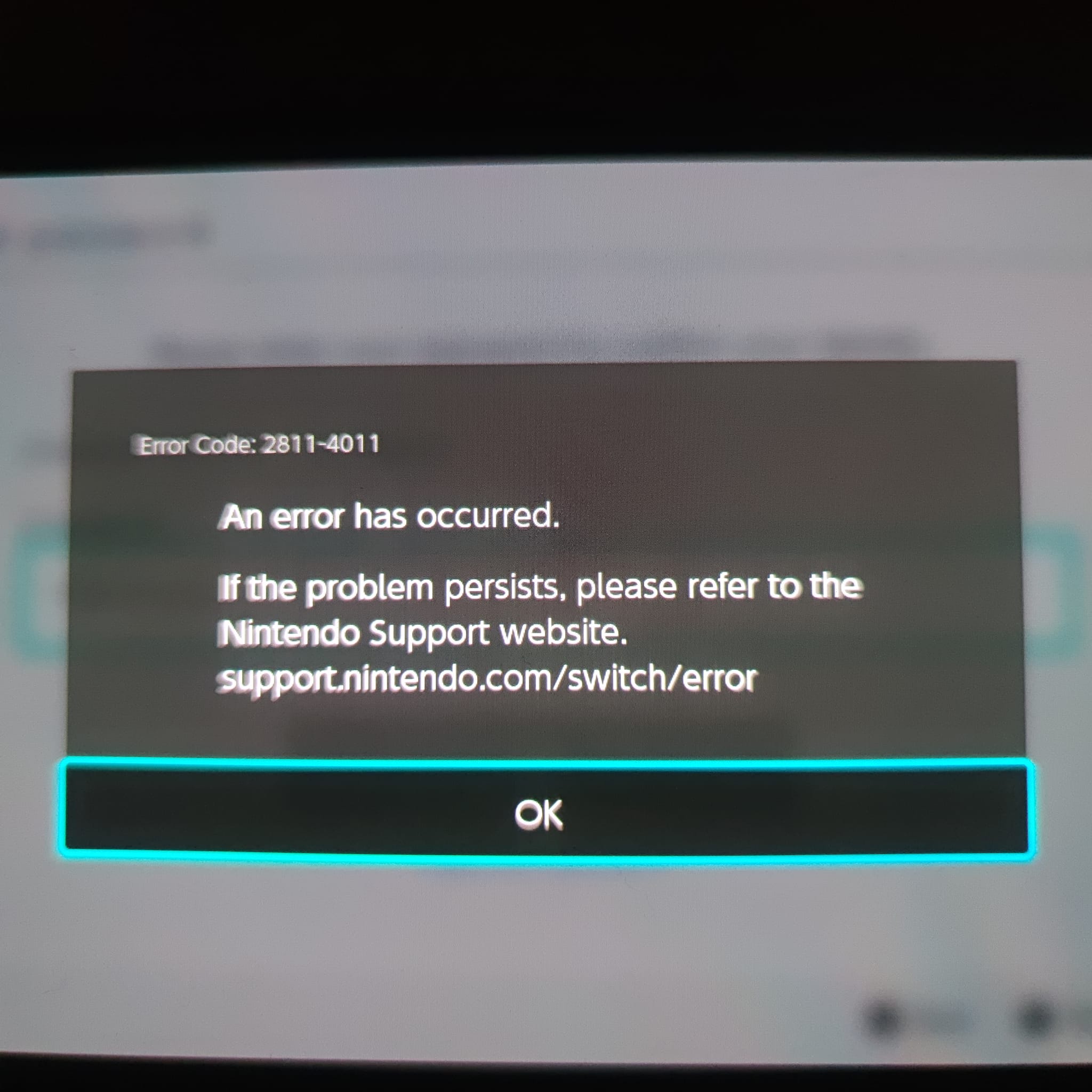 how to fix this it always appear when i open nintendo shop