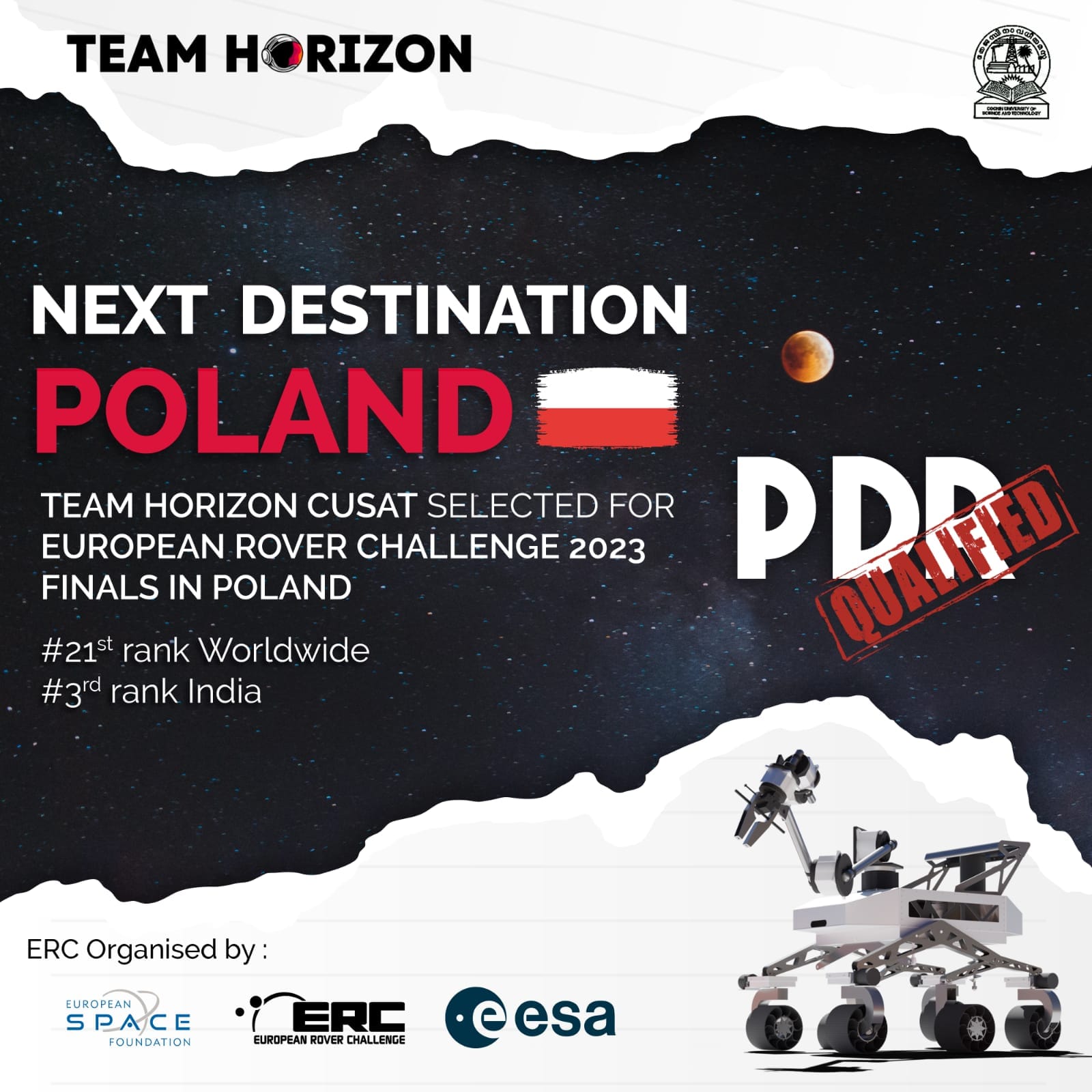 Horizon Mars Rover Team, CUSAT | Kochi