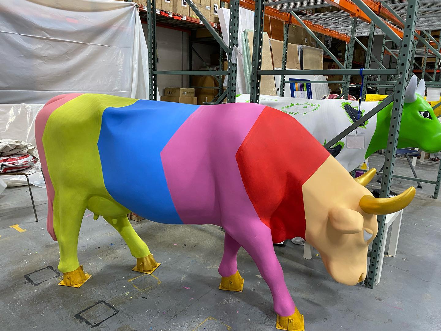 Something different. Yes . . . I painted a cow in 2011 for the