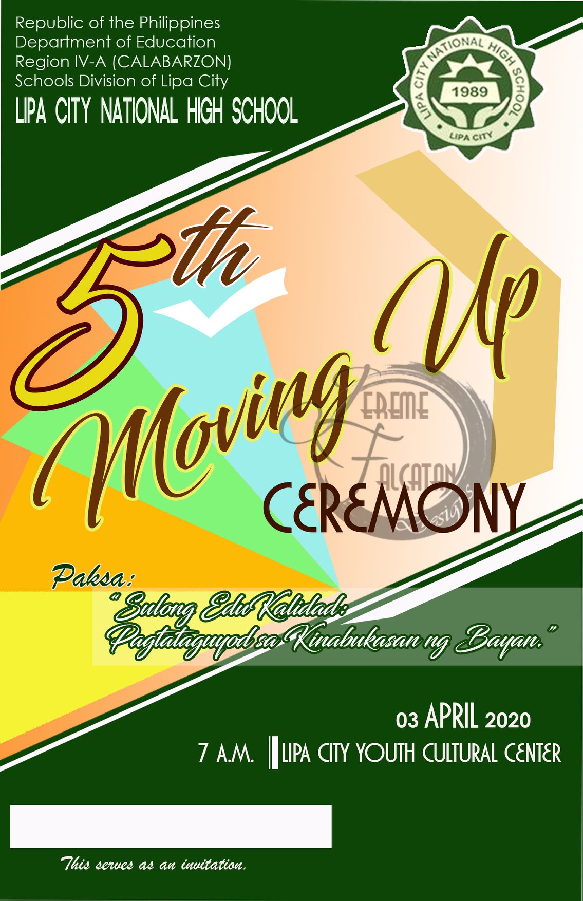 Sample Program... - DepEd Tayo Lipa City NHS-Calabarzon | Facebook