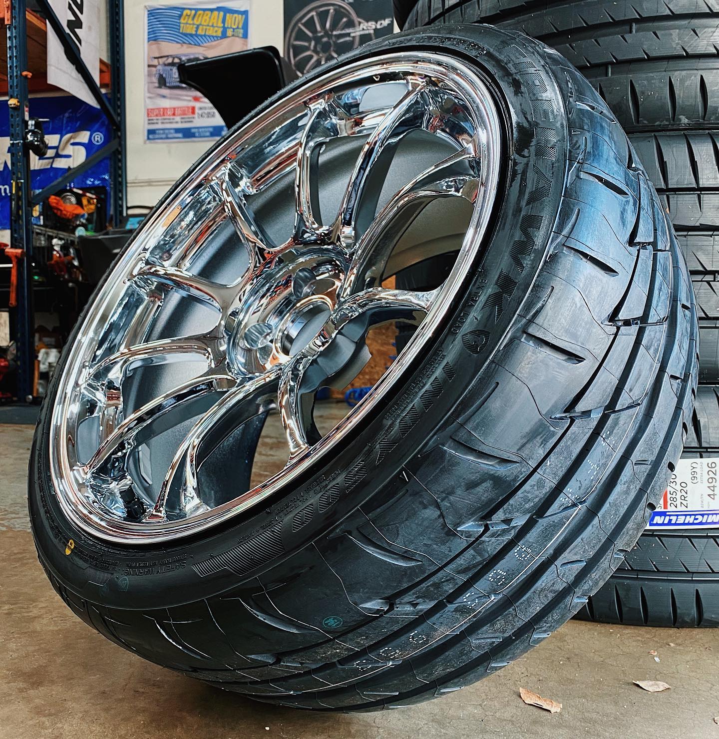 R Compound - 255/35/18 Firestone Indy500 tires on 18x9.5 Volk ZE40 ...
