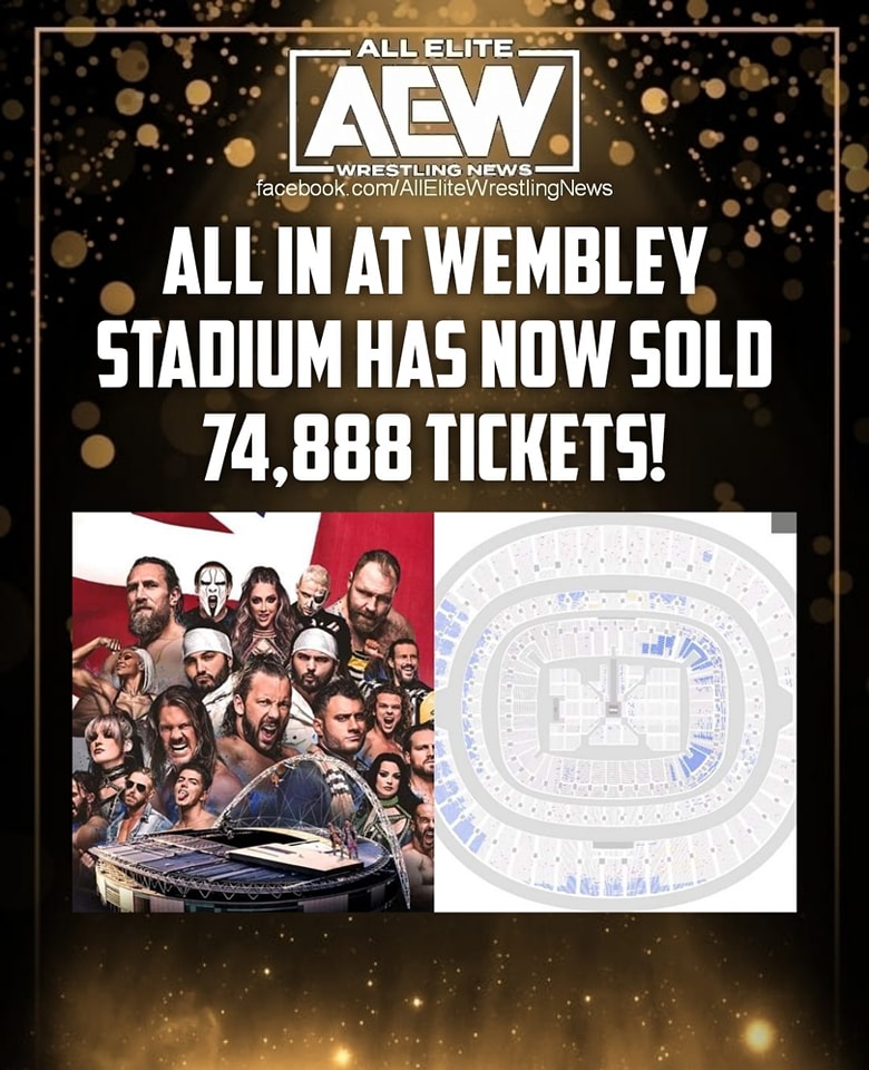 AEW All In at Wembley Stadium has now... - All Wrestling News | Facebook