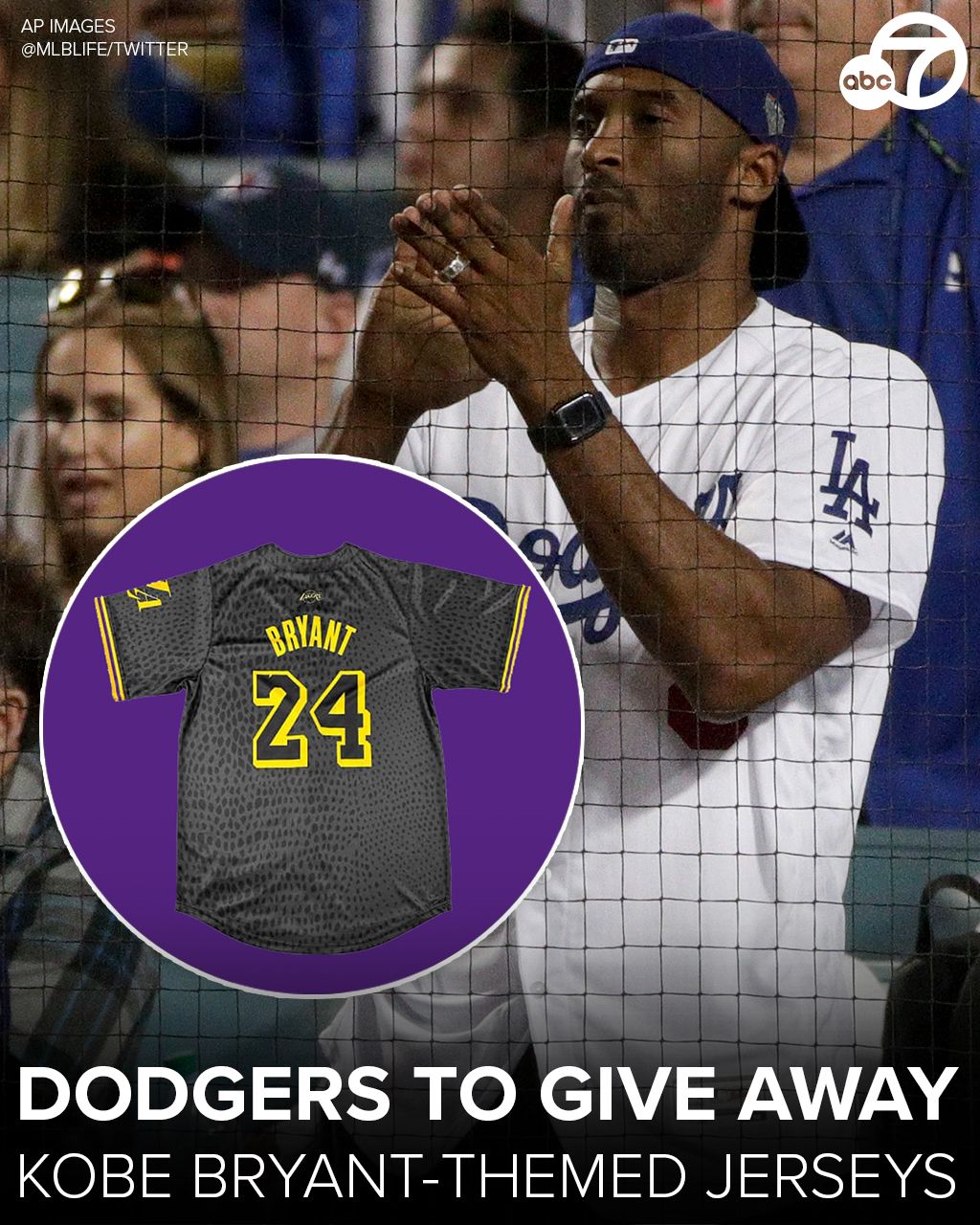 The Dodgers paid homage to Kobe Bryant with the Jobs Finished and