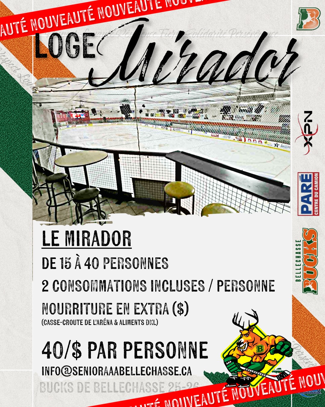 🎉🏒 CONCOURS – GAGNE TA LOGE ! 🏒🎉 Ce... - Bucks de Bellechasse | Facebook
