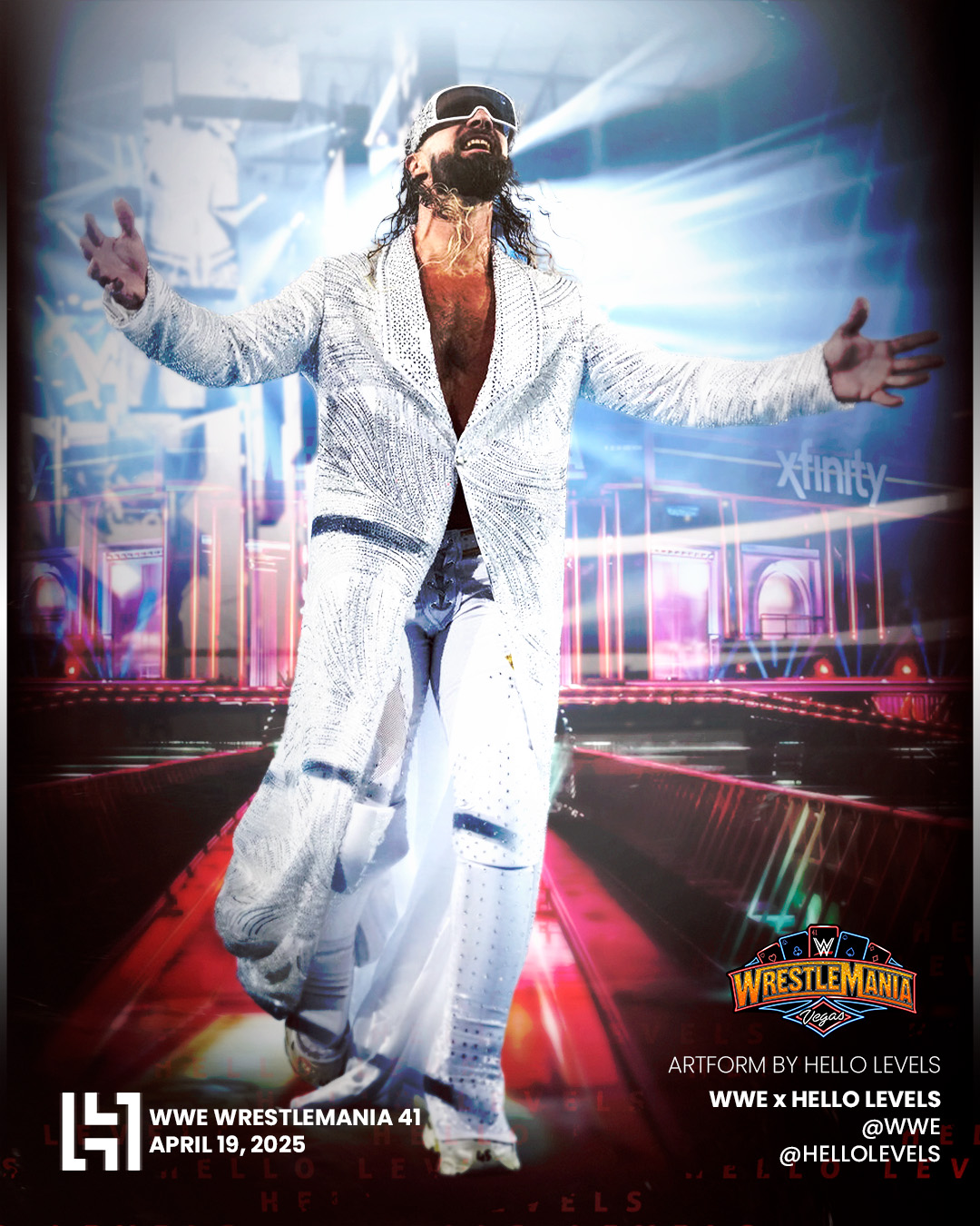 Hello - Seth Rollins - WrestleMania 41 🔥 #WWE #WrestleMania # ...