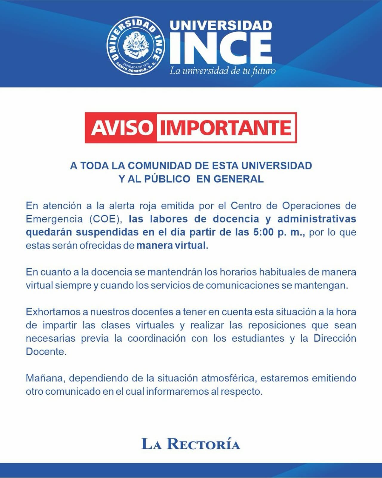 Universidad INCE | Santo Domingo