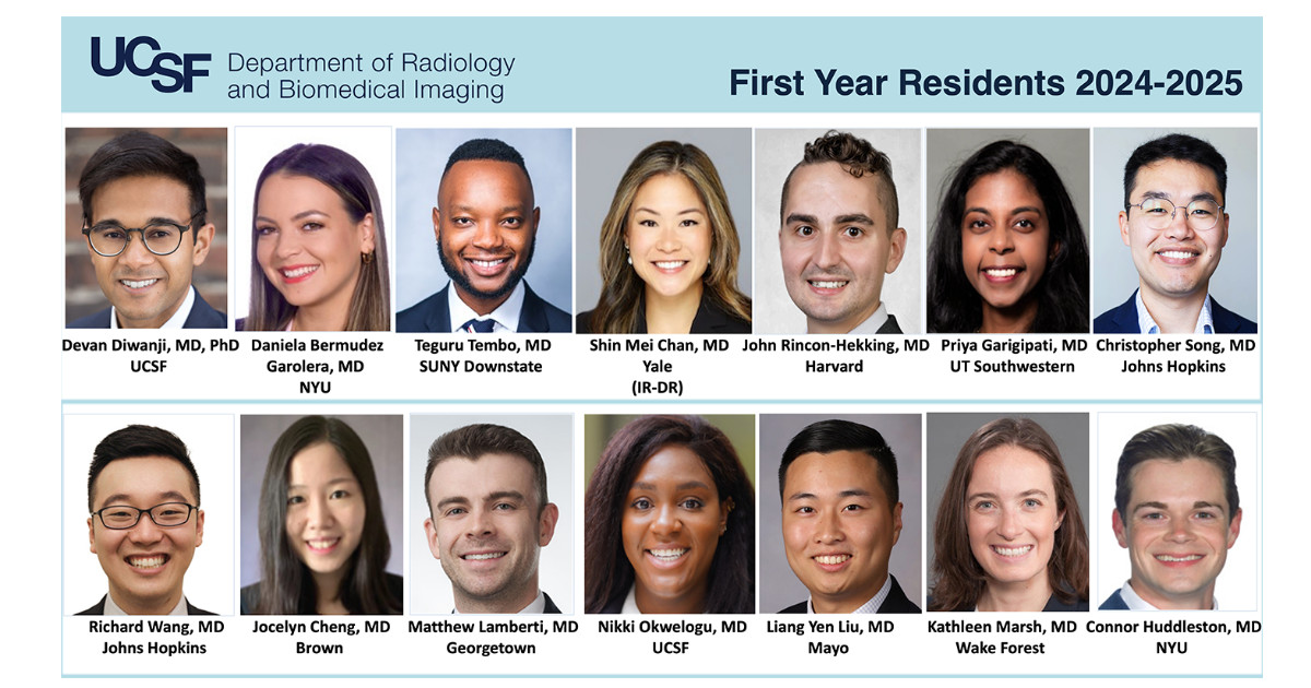 UCSF Imaging - Congratulations to our newest Diagnostic... | Facebook