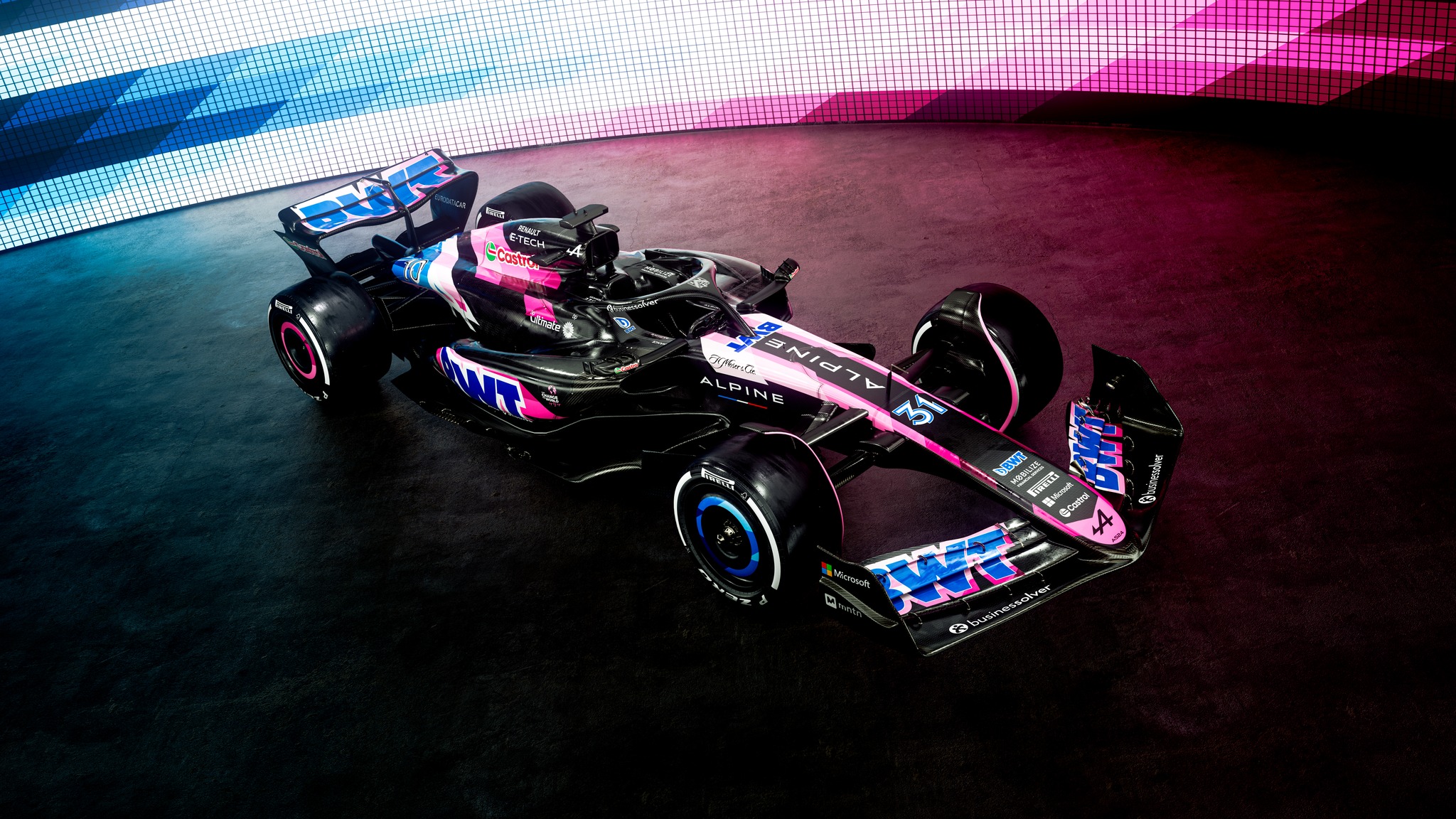 Modèle Alpine F1 A524 Team BWT 1:64 - Pierre Gasly Saison 2024, Voiture Miniature Spark Models
