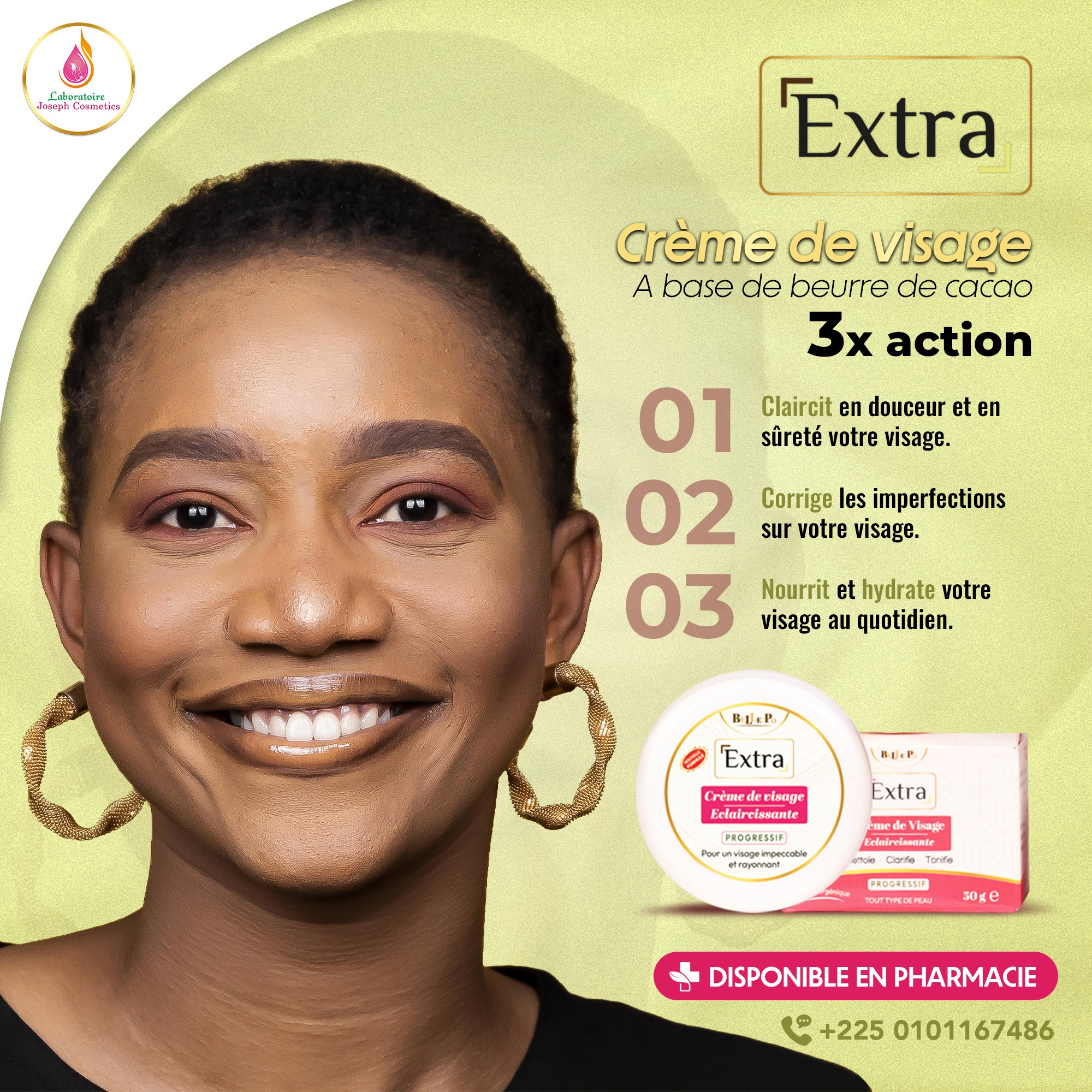 Crème éclaircissante Anti-imperfections ABNA – À Base De Riz – 35ml – Neuf