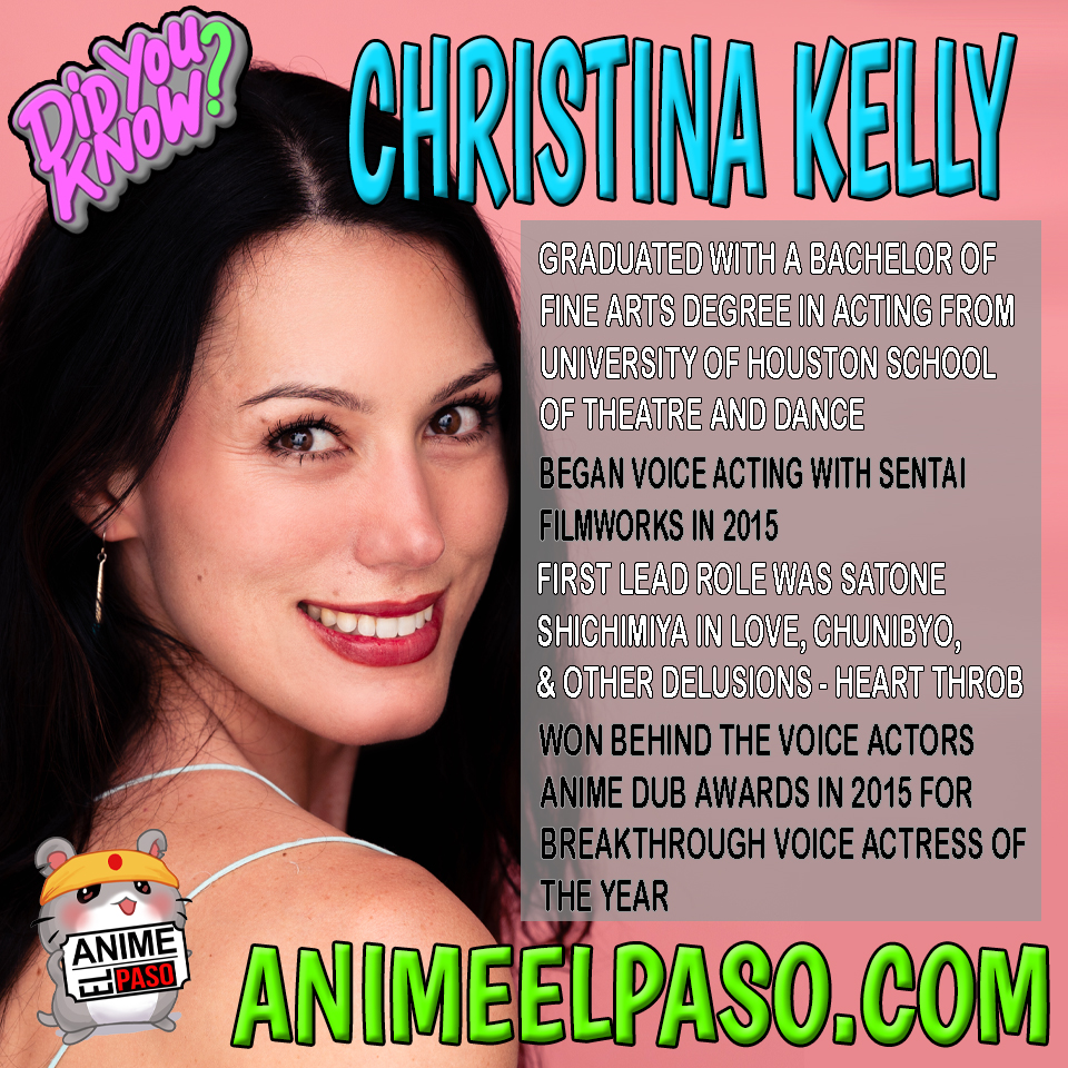 Anime El Paso Christina Kelly is a featured guest at... Facebook