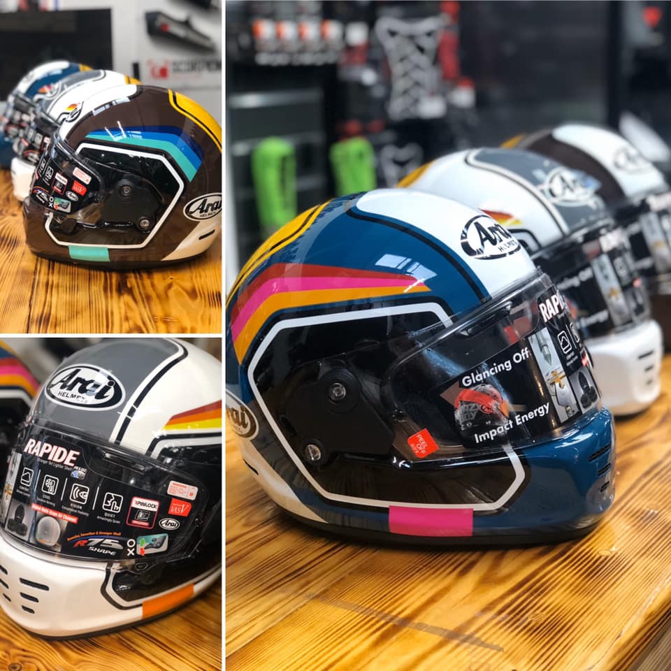 Introducing the NEW Arai Rapide - a helmet that fits in with your