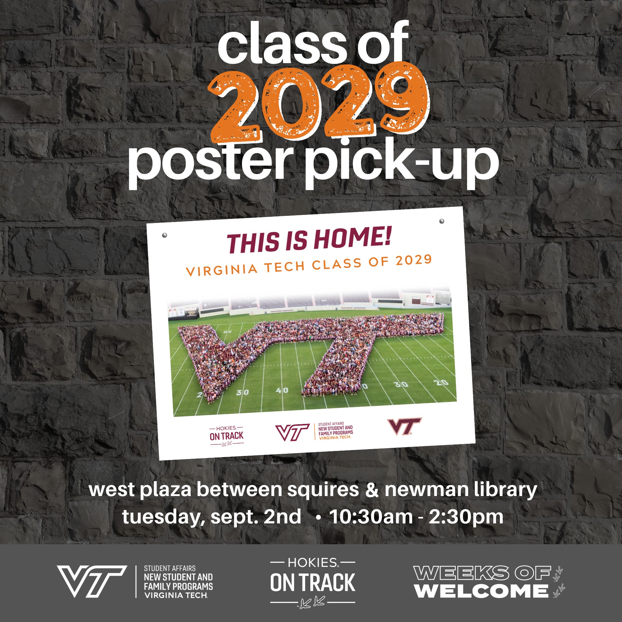 Virginia - The Class of 2029 posters are here! 🎉 Tell your Hokie to ...