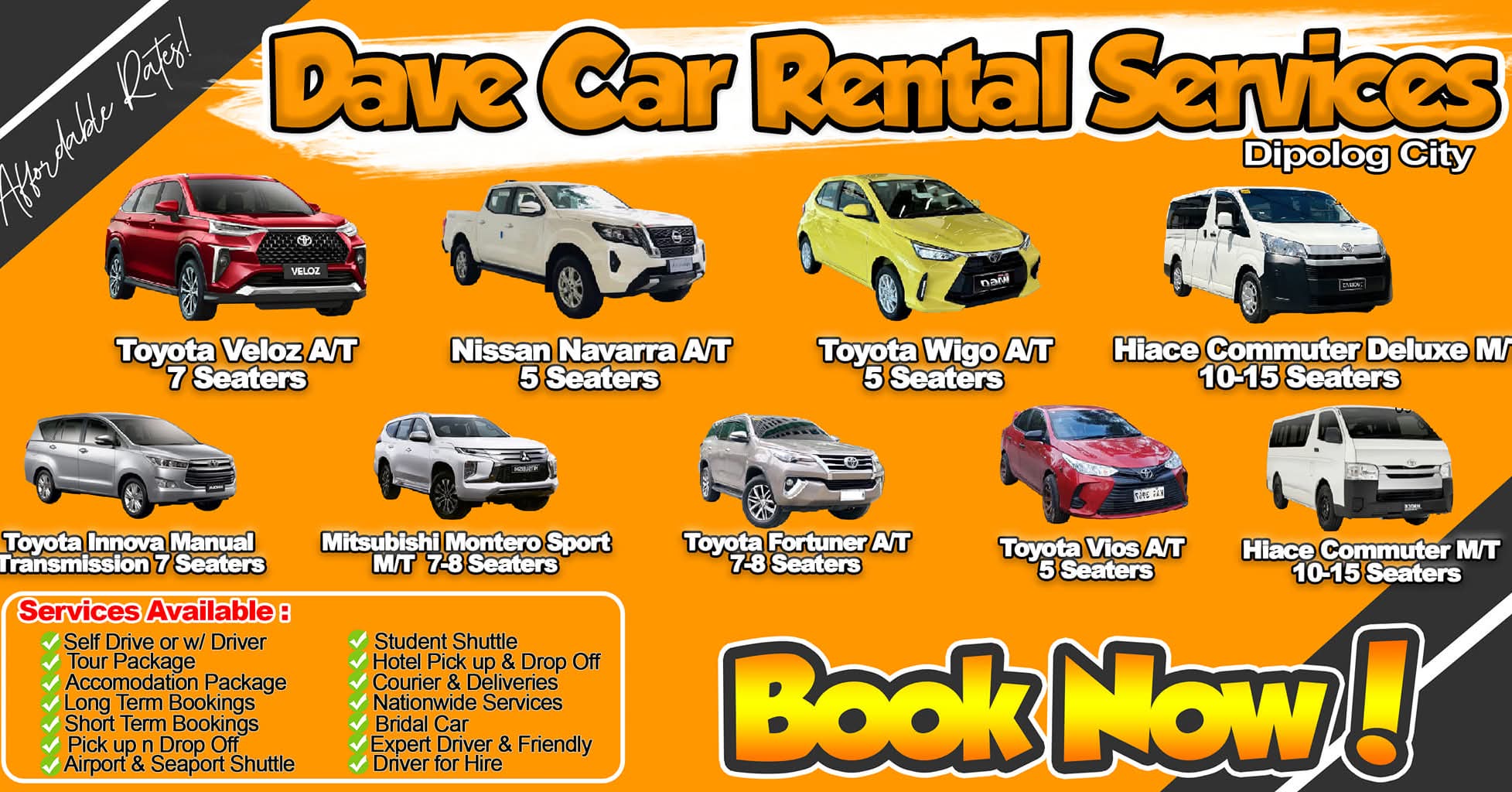Dave Car Rental Service Dipolog City | Dipolog City