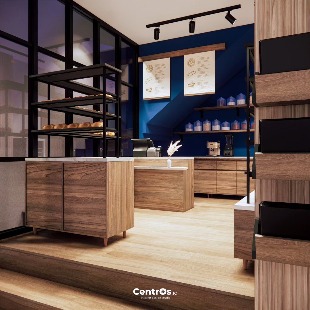 Centros - Desain interior toko roti yang berada di pusat kawasan wisata ...