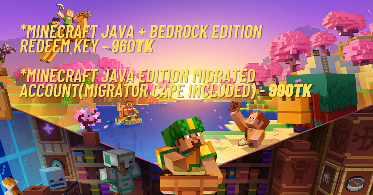 Gamesio-BD - 🔥 LIMITED TIME DISCOUNT ON MINECRAFT🔥 👉Minecraft Java ...