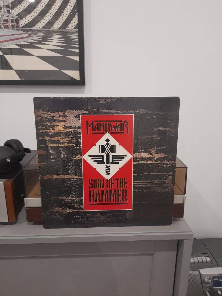 MANOWAR - Sign of the Hammer Killer record!!! Miss you Ross