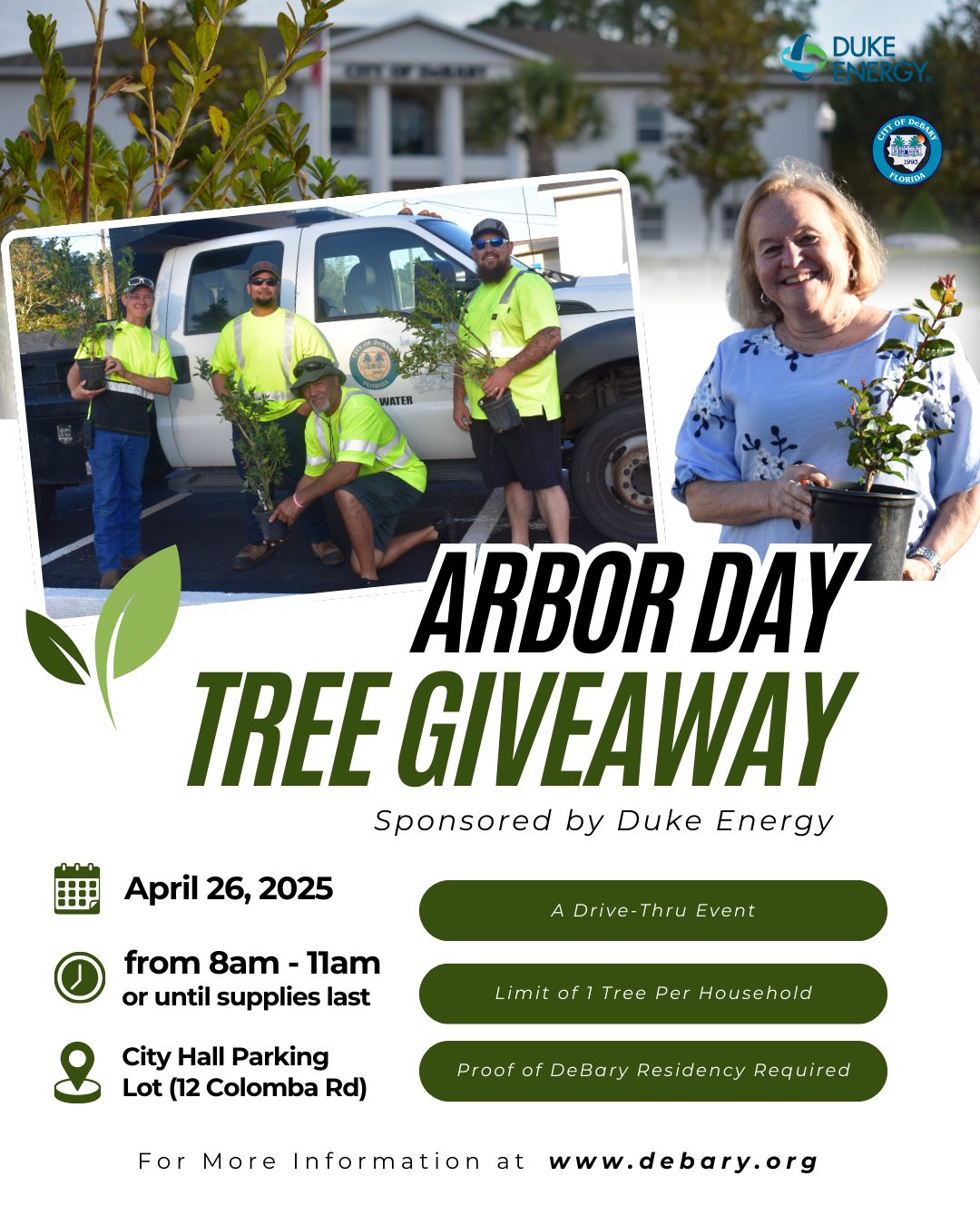City of DeBary - ONE MONTH AWAY! 🌱 Residents are invited to stop by the ...