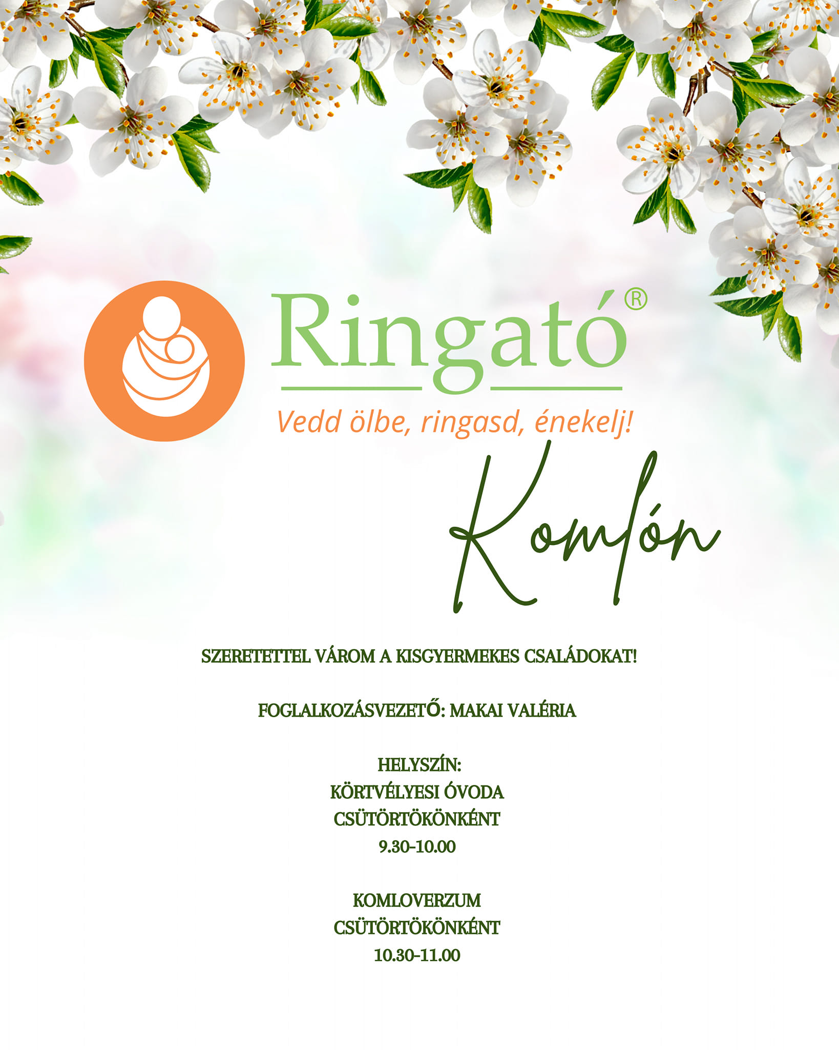 Ringató- Makai Valéria foglalkozásai | Komló