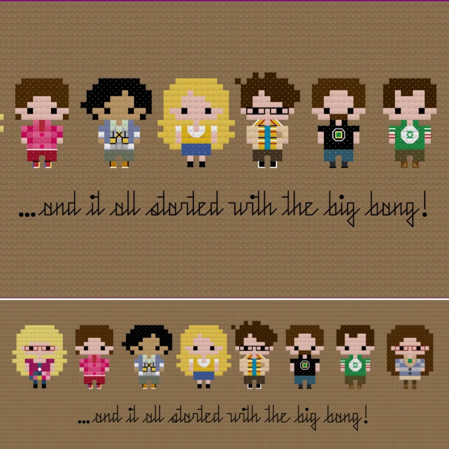 New pattern in the shop! The... - Hug Sandwich Cross Stitch