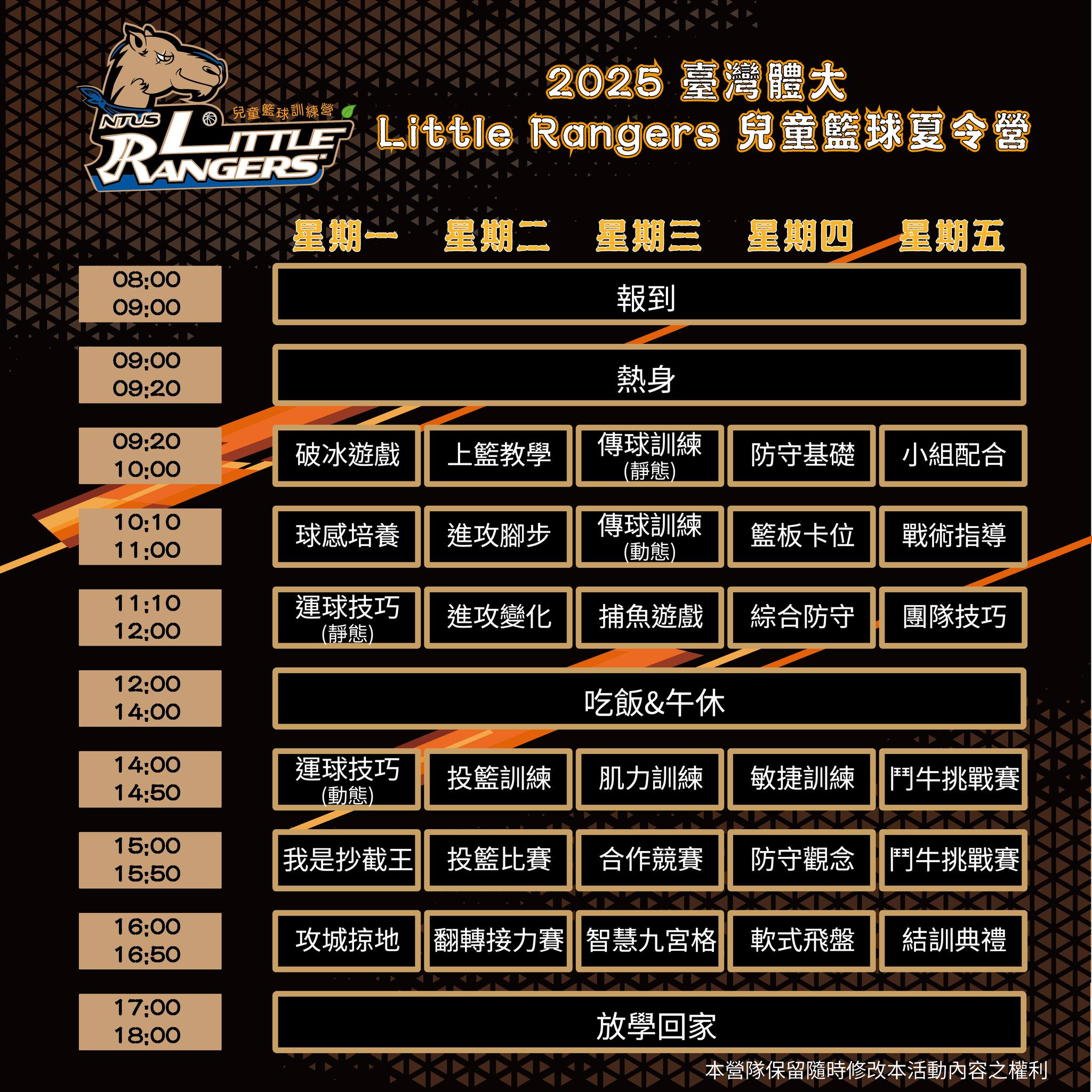 Little Rangers 兒童籃球營 | Taichung