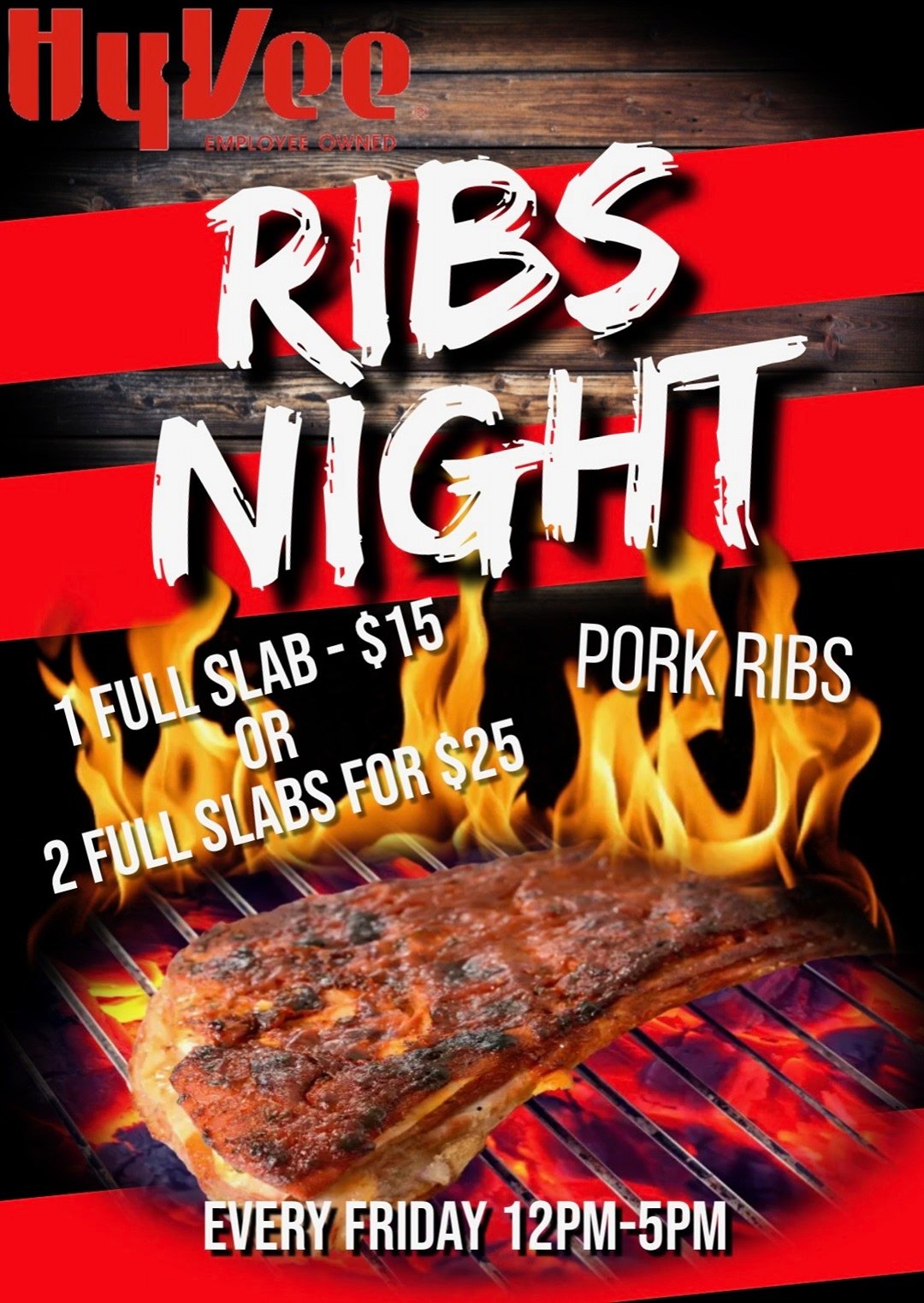 Hy-Vee - 🔥 #RIBS NIGHT IS HERE! 🔥 Sink your teeth into a full slab of ...