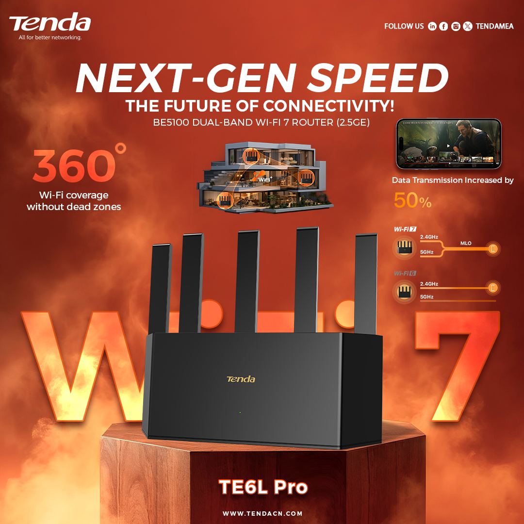 Tenda MEA - 🚀 Experience the Future with the BE5100 Wi-Fi... | Facebook