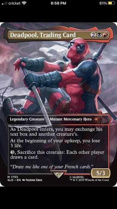 deadpool commander deck mtg Secret Lair: Secret Lair x Marvel's (Non-Foil Edition) : Toys & Games As Deadpool enters Magic: The Gathering Secret Lair