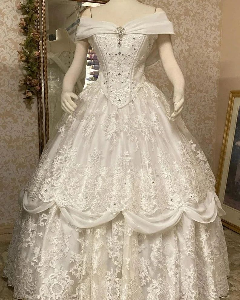 Victorian belle wedding gown for sale