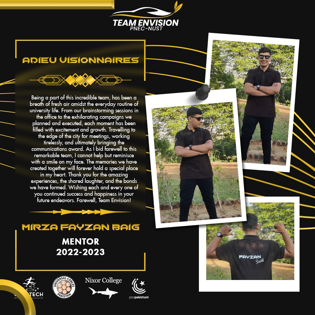 A heartfelt... - Team Envision PNEC NUST, Shell Eco-marathon | Facebook
