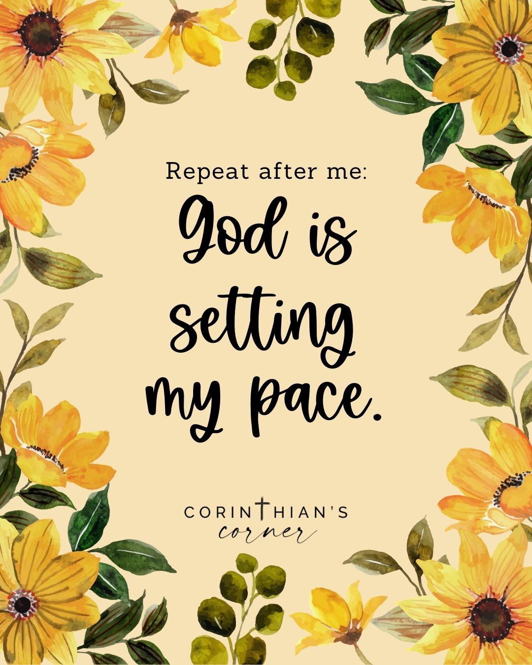 Corinthian's - You’re not behind. You’re not late. God is setting your ...