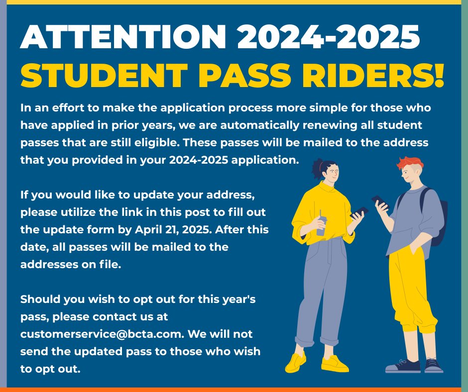 Beaver - Attention 2024-2025 student pass riders! If you have applied ...