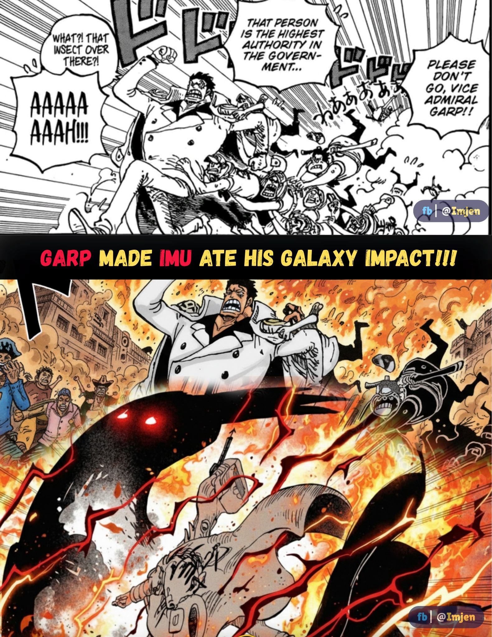 Imjen - Marines are trying to stop Garp 😂. Luffy is just as reckless as ...