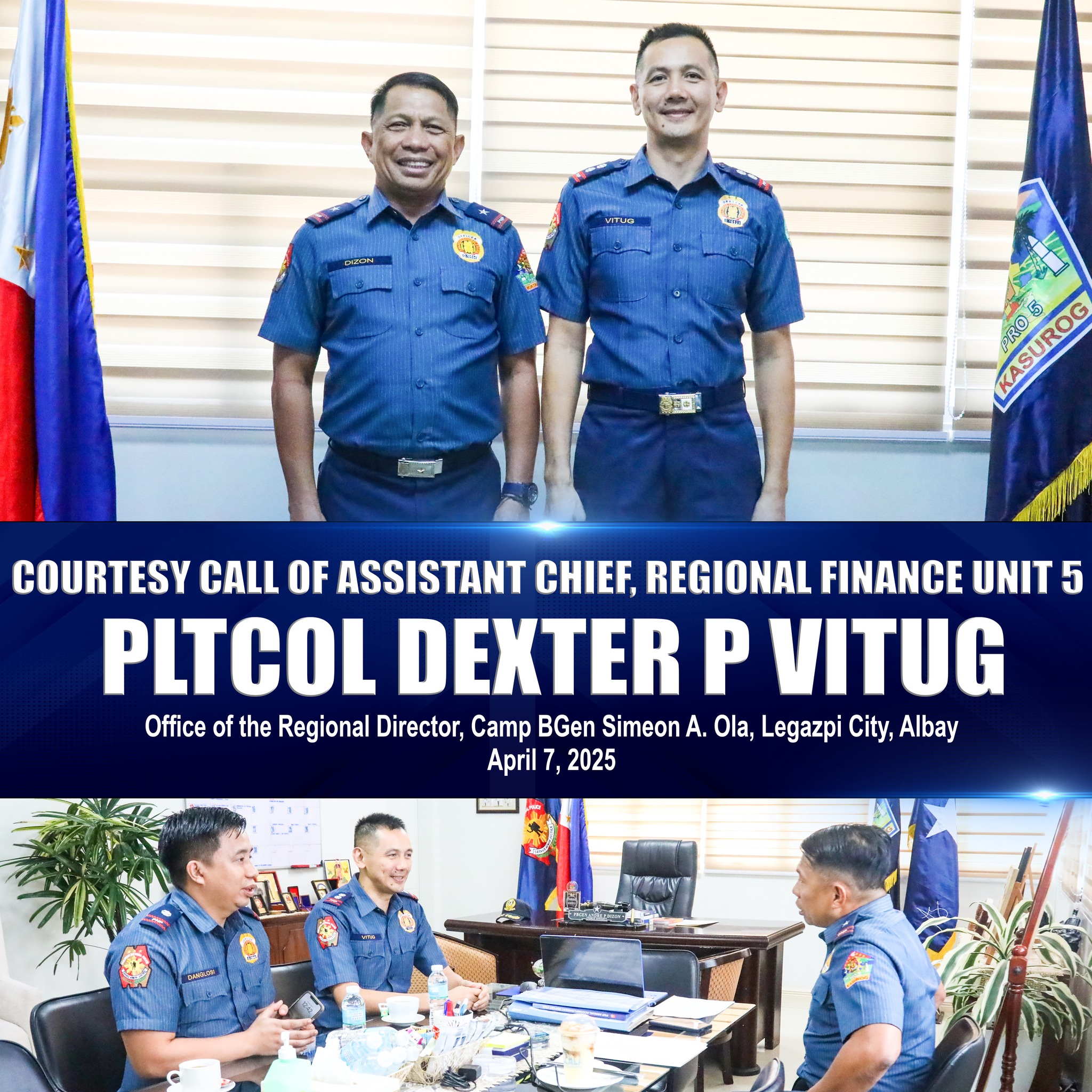 PBGEN - Courtesy Call of PLTCOL DEXTER P VITUG, Assistant Chief ...