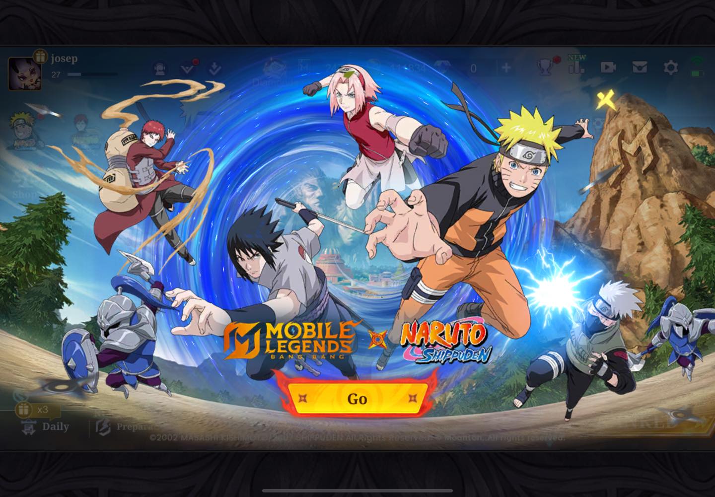 NARUTO X MLBB 2.0 Event Date: March 27 Recommended Top Up 459