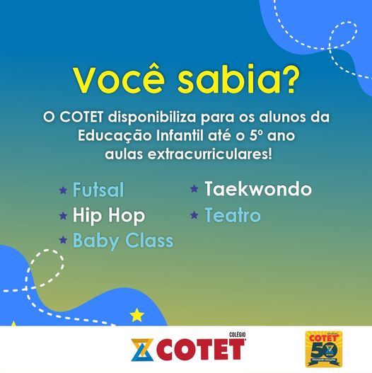 Colégio COTET - Ensino Particular Fundamental e Médio em Taubaté - SP ...