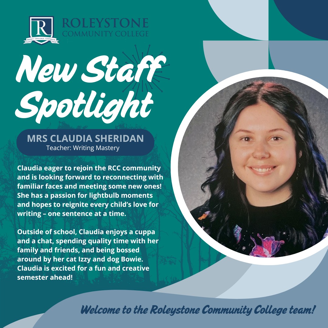 🌟 New Staff Spotlight! 🌟... - Roleystone Community College | Facebook