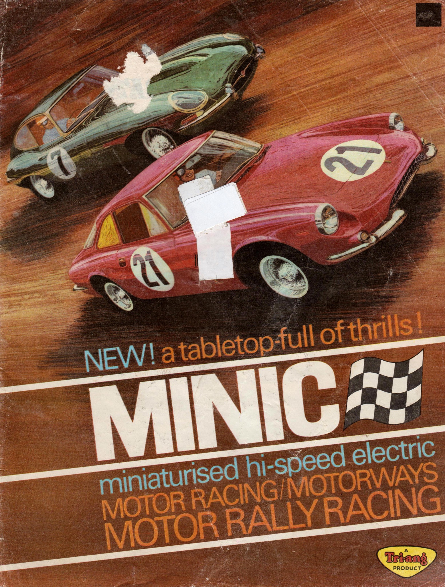 Minic Motorways slot car system. A Tri-ang product that entered