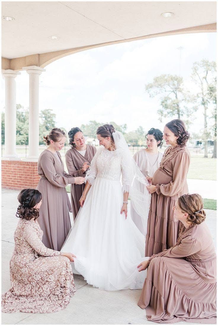 off the shoulder classic wedding dress Off-Shoulder Simple A-Line – HAREM's Brides Size:Adult | 42|W mommy and me clothing Mist, Blue Mist Bridesmaid