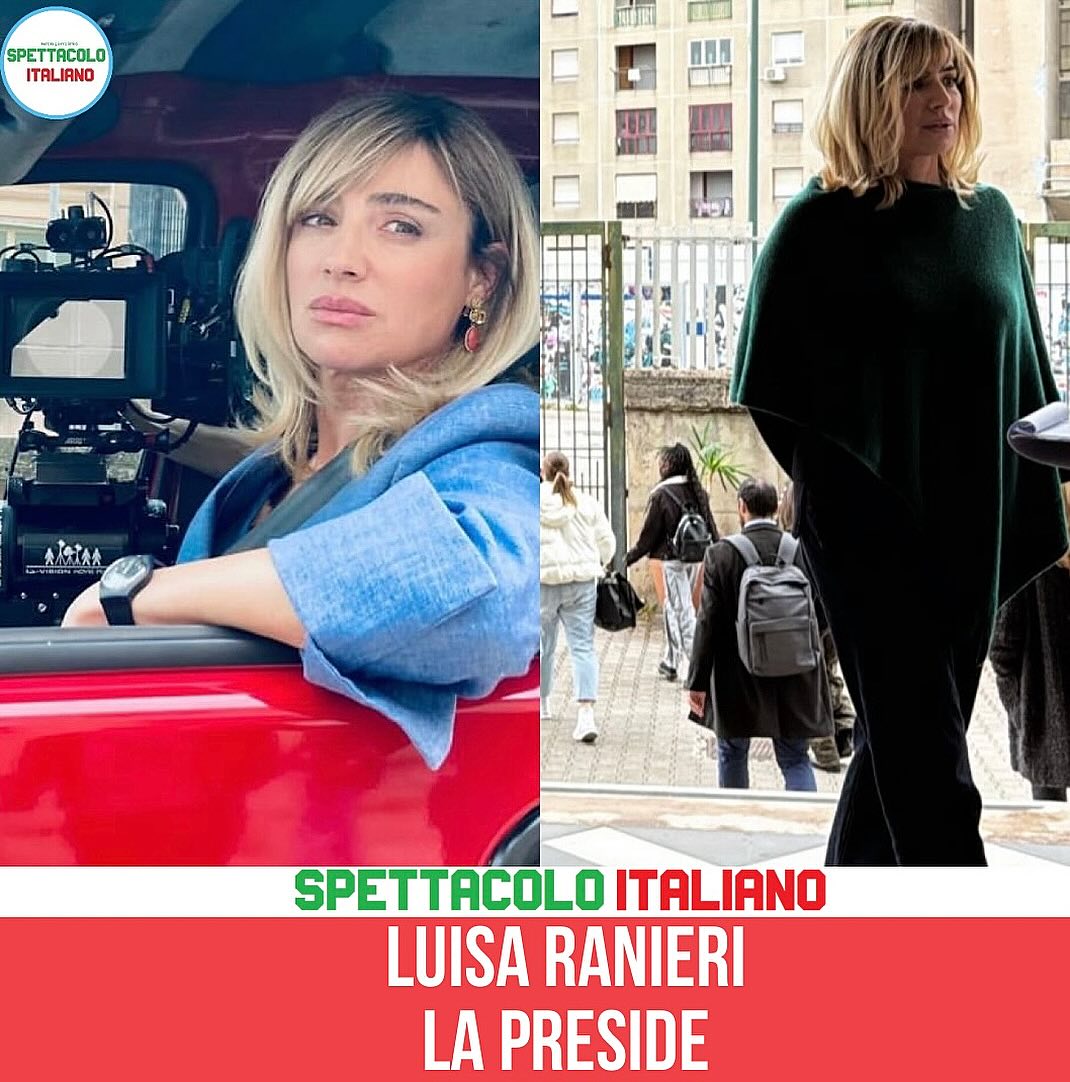 Piper - 🔴 🎬 Luisa Ranieri sta girando a Caivano la fiction La Preside ...