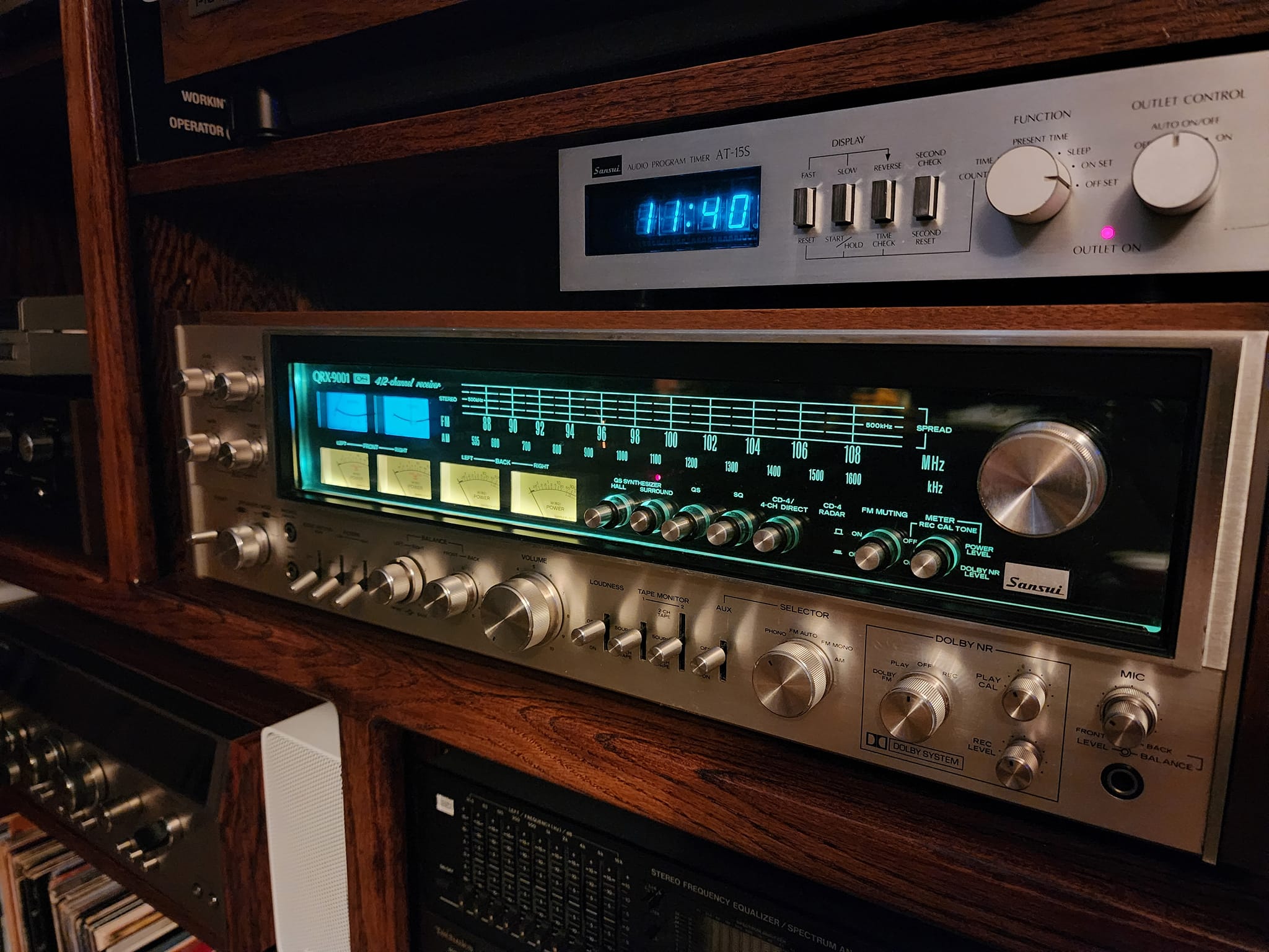 My QRX9001, I believe it's the best looking receiver ever made.