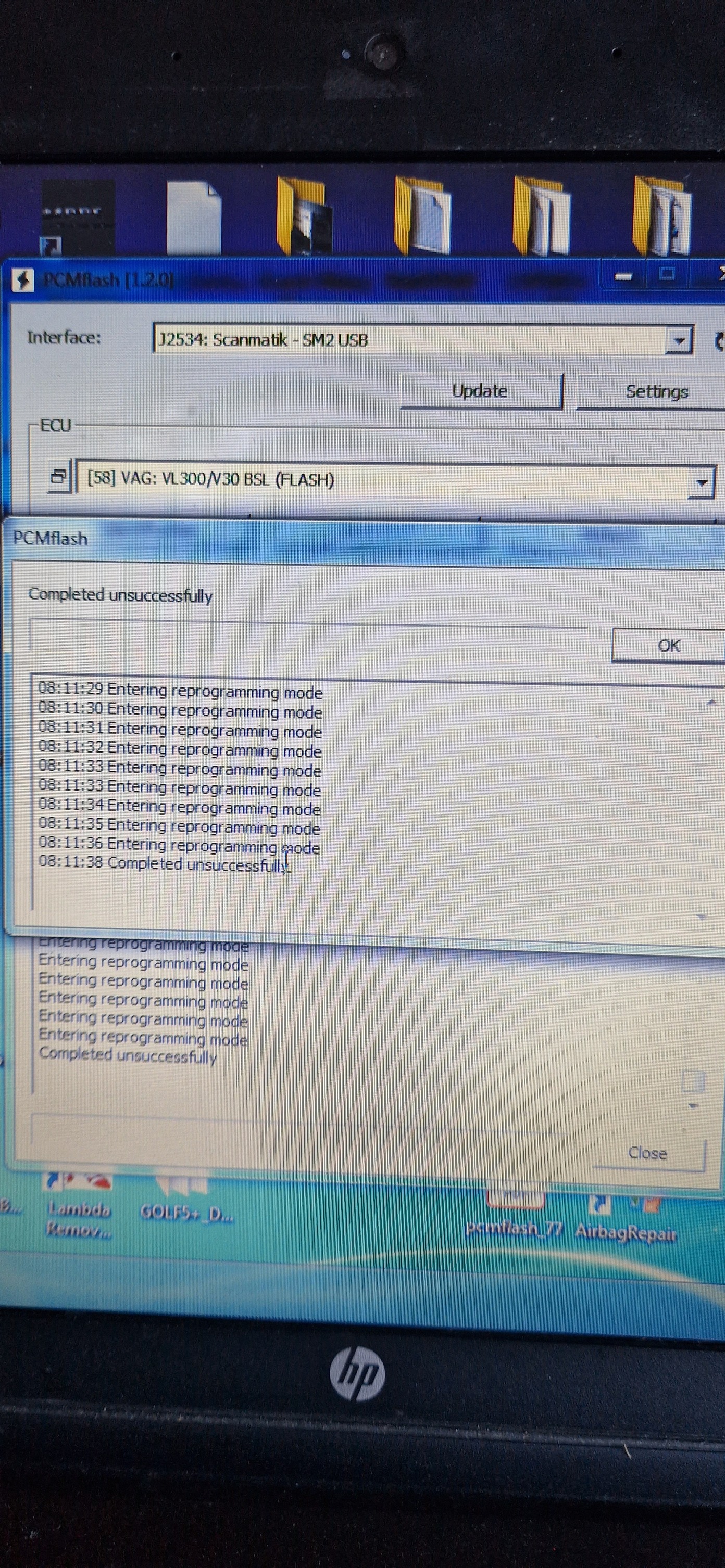 Can't read VL300 Audi. Only identification.😐 Need Godiac? Solved