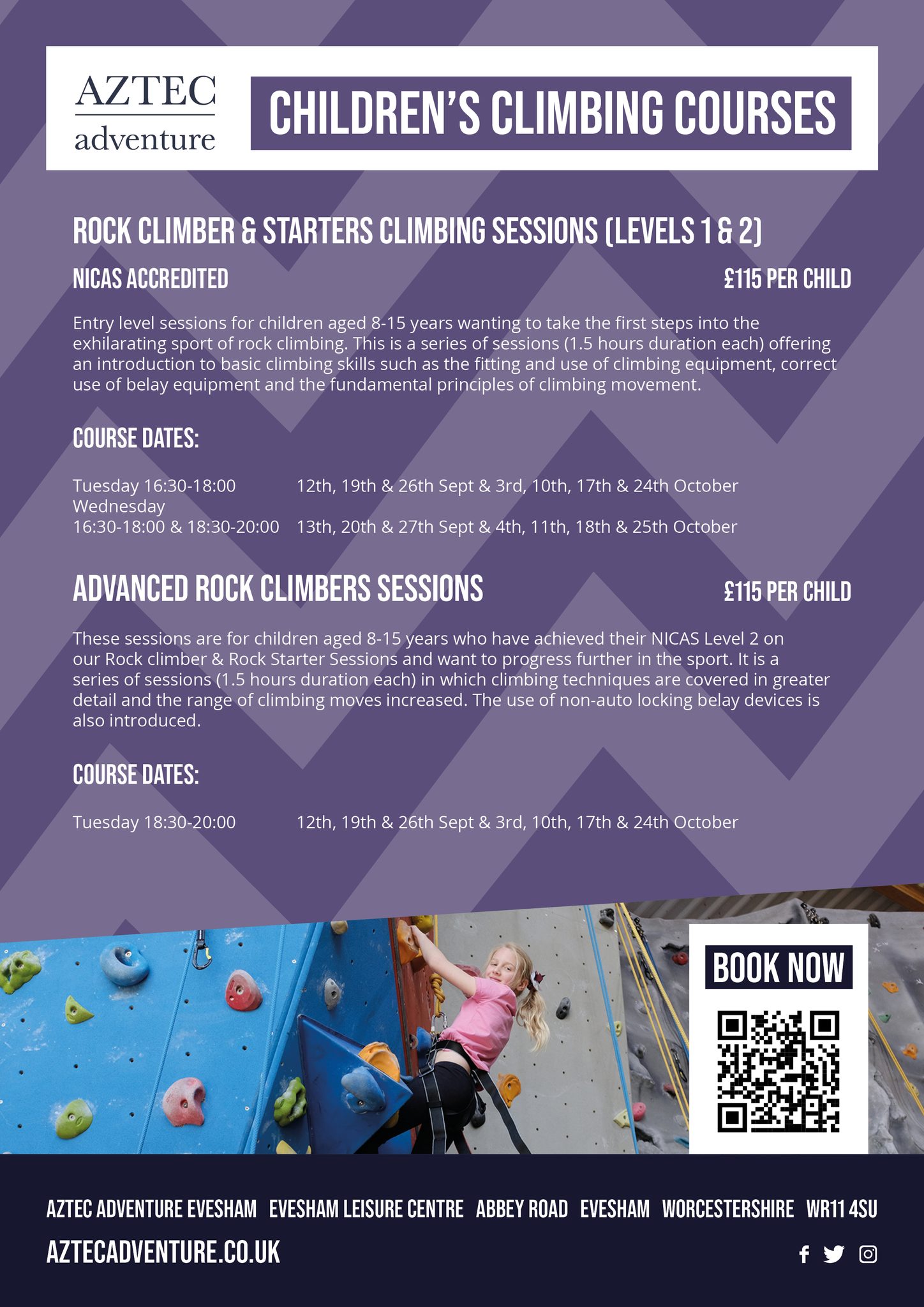 Aztec Adventure - 🧗 Children's Climbing Courses at Evesham...